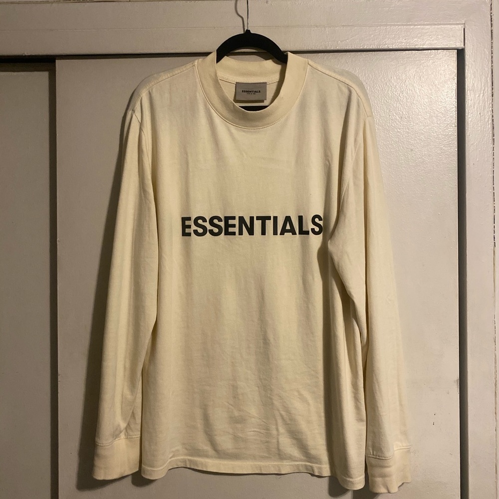 Essentials Fear Of God Cream Long Sleeve T-shirt